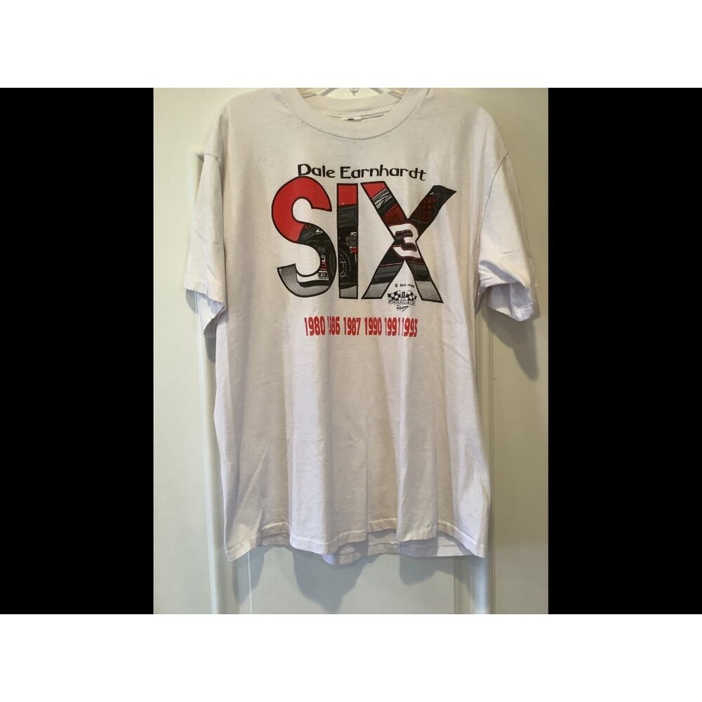 Vintage Dale Earnhardt T-Shirt Size XL Six Sports Image Goodwrench Racing